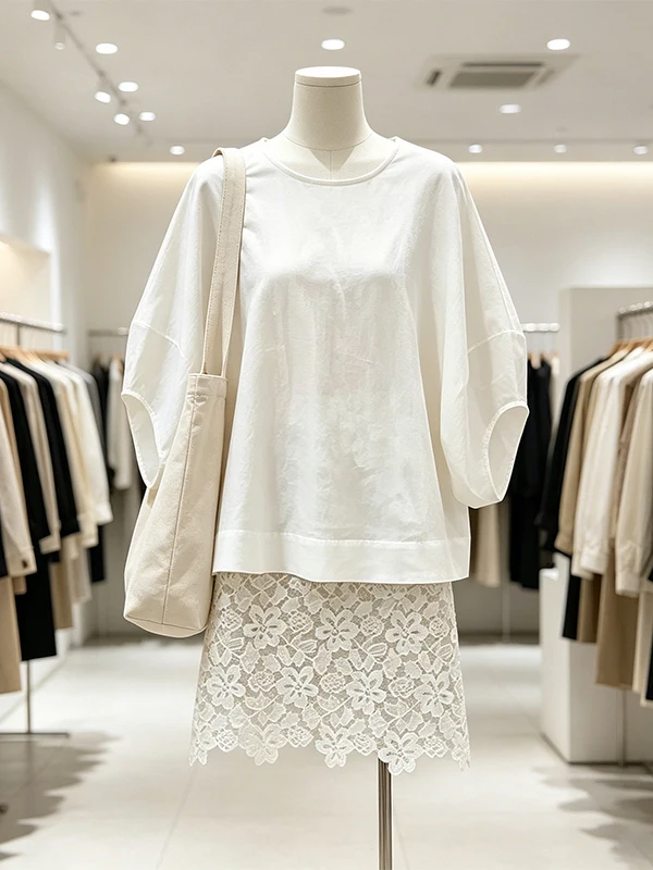 plus Size Women's Summer Thin Lace Half Skirt Two-Piece Set Loose Fit Korean Style Commute Casual High Waist A-Line Skirt
plus Size Women's Summer Thin Lace Half Skirt Two-Piece Set Loose Fit Korean Style Commute Casual High Waist A-Line Skirt