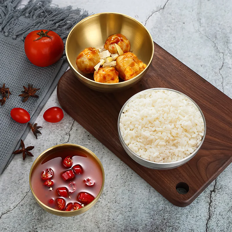 304 Stainless Steel Korean Rice Bowl Salad Dough Round Soup Bowl Thread Gold Faced Bowl Children Adult Insulated Rice Soup
304 Stainless Steel Korean Rice Bowl Salad Dough Round Soup Bowl Thread Gold Faced Bowl Children Adult Insulated Rice Soup
