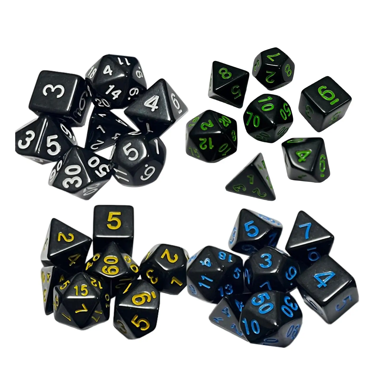7x Polyhedral Dices Set Family Games Accessaries for Role Playing Game
7x Polyhedral Dices Set Family Games Accessaries for Role Playing Game