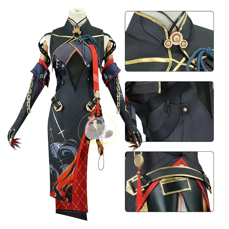 Game Costume Wuthering Waves Cosplay Uniform Dress Yinlin Wig Halloween Party Outfit Role Play for Girlsx;8'm6,
Game Costume Wuthering Waves Cosplay Uniform Dress Yinlin Wig Halloween Party Outfit Role Play for Girlsx;8'm6,