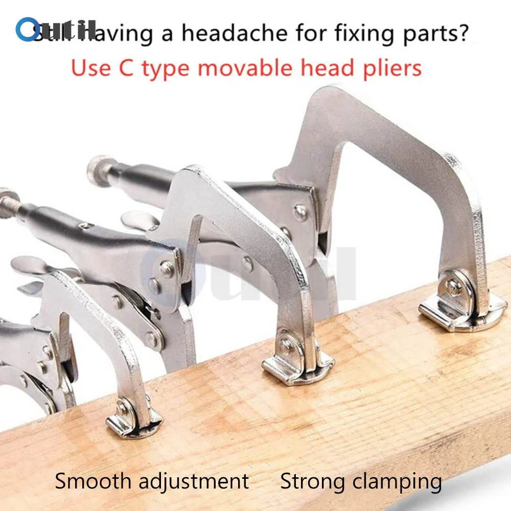 9 nich C-Clamp weld Clip Woodwork Fix Plier Pincer Tong Steel Hand tool Locator Pad Wood Work Alloy Grip Vise Lock Jaw Swivel
9 nich C-Clamp weld Clip Woodwork Fix Plier Pincer Tong Steel Hand tool Locator Pad Wood Work Alloy Grip Vise Lock Jaw Swivel