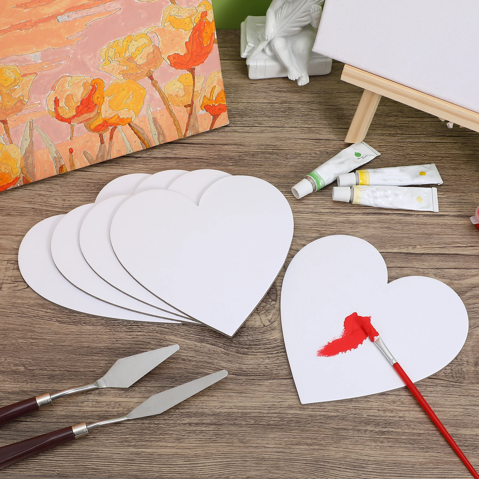 5 Pcs Shape Oil Painting Heart Panels Boards Canvas Artist Drawing Boards for DIY Cotton Panels Small Size Gifts
5 Pcs Shape Oil Painting Heart Panels Boards Canvas Artist Drawing Boards for DIY Cotton Panels Small Size Gifts