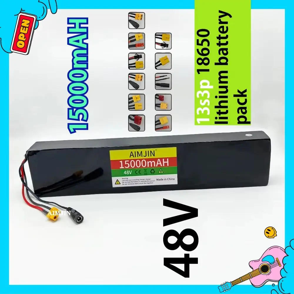 48V Battery 15000mAh Rechargeable Lithium-ion 13S3P Battery Pack Suitable for 500W 700W Electric scooter
48V Battery 15000mAh Rechargeable Lithium-ion 13S3P Battery Pack Suitable for 500W 700W Electric scooter