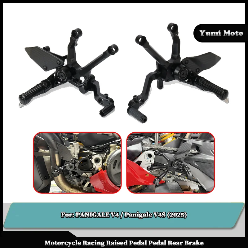 Motorcycle Carbon Fiber Adjustable Footrests Rear Set Footpeg Rearset Foot Peg Pedal For DUCATI PANIGALE V4 Panigale V4S 2025
Motorcycle Carbon Fiber Adjustable Footrests Rear Set Footpeg Rearset Foot Peg Pedal For DUCATI PANIGALE V4 Panigale V4S 2025