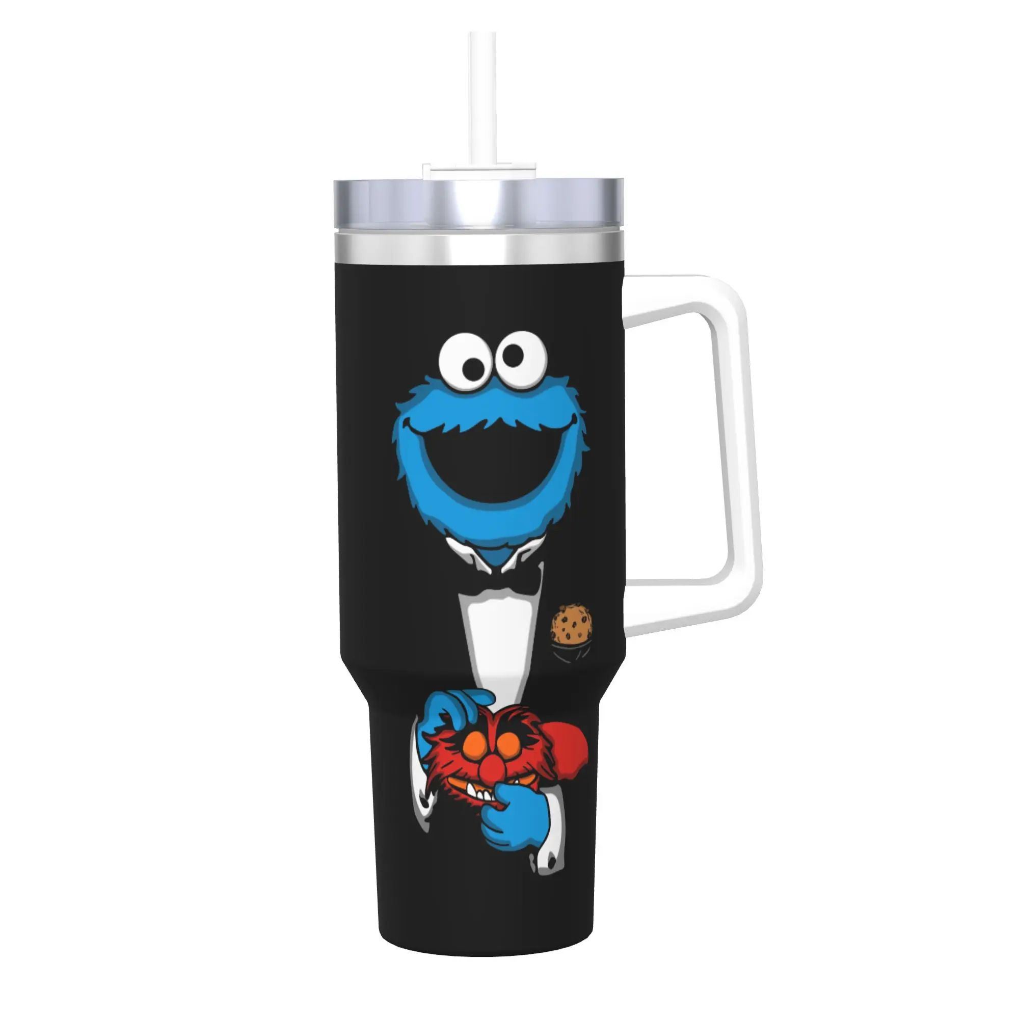 Stainless Steel Tumbler The Cookiefather Coffee Mug Cookie Monster Portable Cold Drink Car Mugs Driving Water Bottle
Stainless Steel Tumbler The Cookiefather Coffee Mug Cookie Monster Portable Cold Drink Car Mugs Driving Water Bottle
