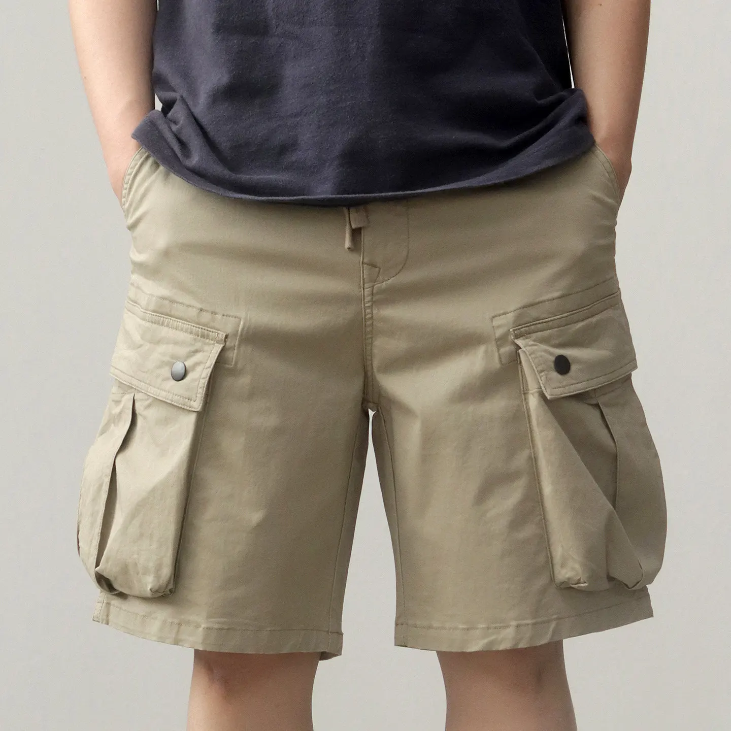 Summer micro-elastic cargo shorts men's American retro washed elastic waist multi-pocket loose straight casual casual pants
Summer micro-elastic cargo shorts men's American retro washed elastic waist multi-pocket loose straight casual casual pants