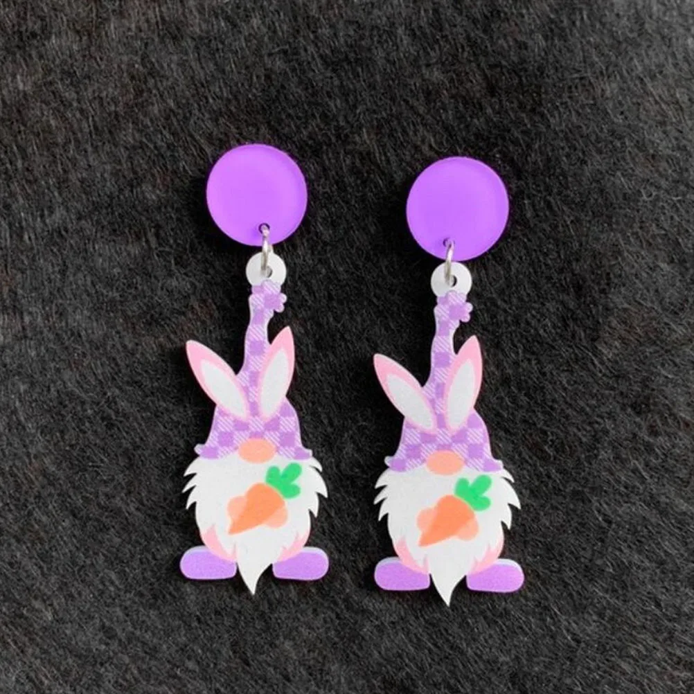 4 Pairs Rabbit Earrings Bunny Drop Jewelry Ornament Acrylic Easter Gift
4 Pairs Rabbit Earrings Bunny Drop Jewelry Ornament Acrylic Easter Gift