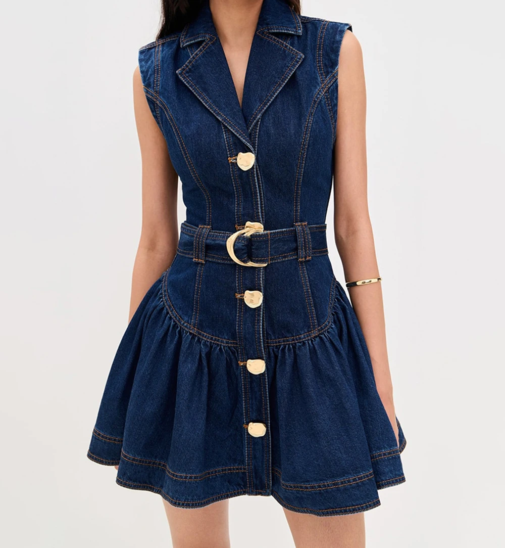 New Spring/Autumn Casual Retro Dress for Women, Washed Denim Mid-Length Single-Breasted Mid-Length Turn-Down Collar-GZXX443
New Spring/Autumn Casual Retro Dress for Women, Washed Denim Mid-Length Single-Breasted Mid-Length Turn-Down Collar-GZXX443