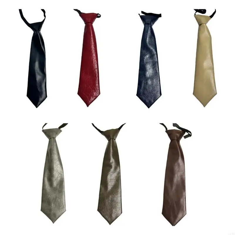 U13E Adjustable Pre Tied Neck Tie Vintage Faux Leather Student Uniform Shirt Necktie
U13E Adjustable Pre Tied Neck Tie Vintage Faux Leather Student Uniform Shirt Necktie