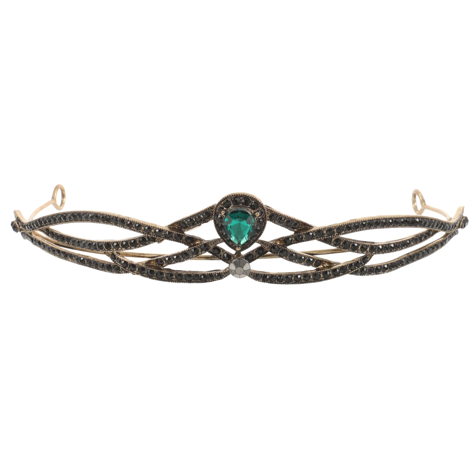 Vintage Baroque Crown Retro Headdress Girls Women Queen Wedding Accessories Green Gemstone Iron Durability Practical
Vintage Baroque Crown Retro Headdress Girls Women Queen Wedding Accessories Green Gemstone Iron Durability Practical