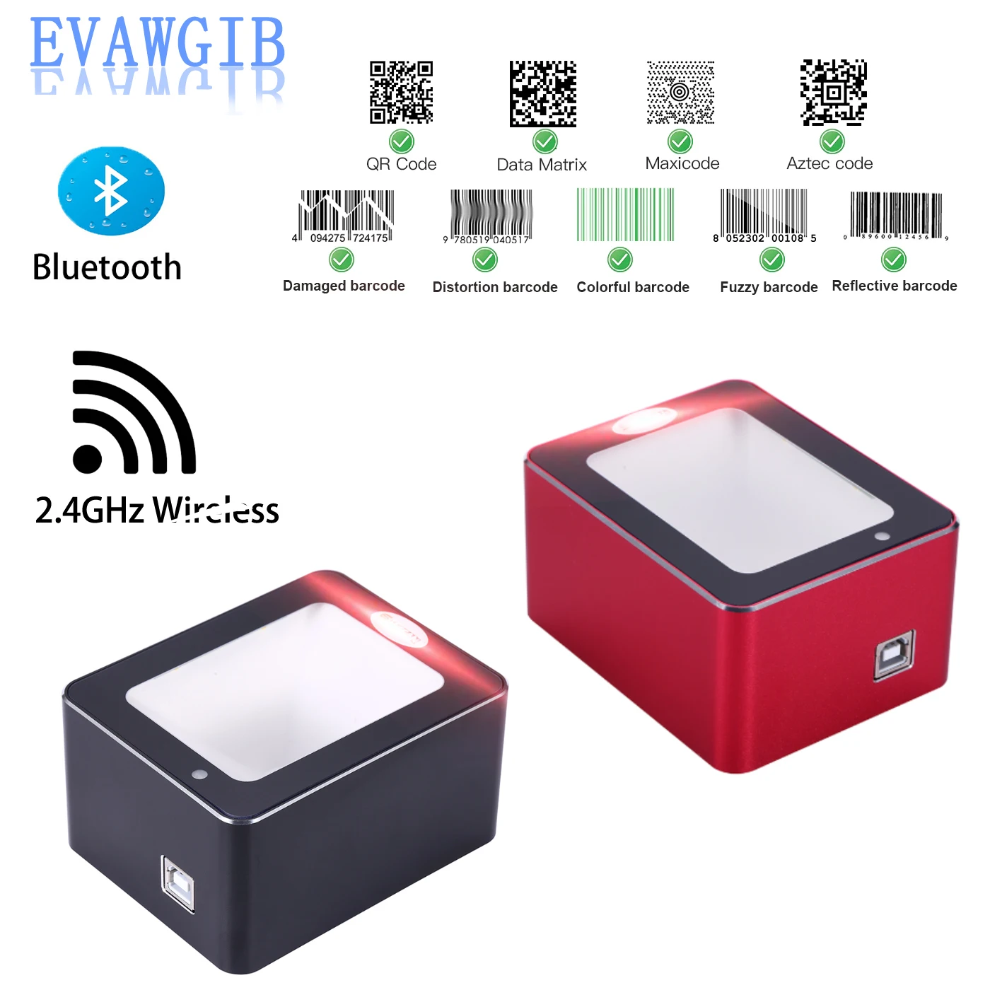 2D wireless barcode scanner with Bluetooth QR barcode reader for supermarket connect with window IOS Android Desktop scanner
2D wireless barcode scanner with Bluetooth QR barcode reader for supermarket connect with window IOS Android Desktop scanner