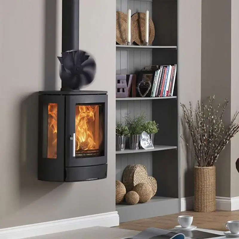 Heat Powered Fireplace Fan 6 Blade Wood Stove Fans Non Electric Silent Motor Heat Fan For Wood/Log Stoves/Fireplaces/Heater
Heat Powered Fireplace Fan 6 Blade Wood Stove Fans Non Electric Silent Motor Heat Fan For Wood/Log Stoves/Fireplaces/Heater