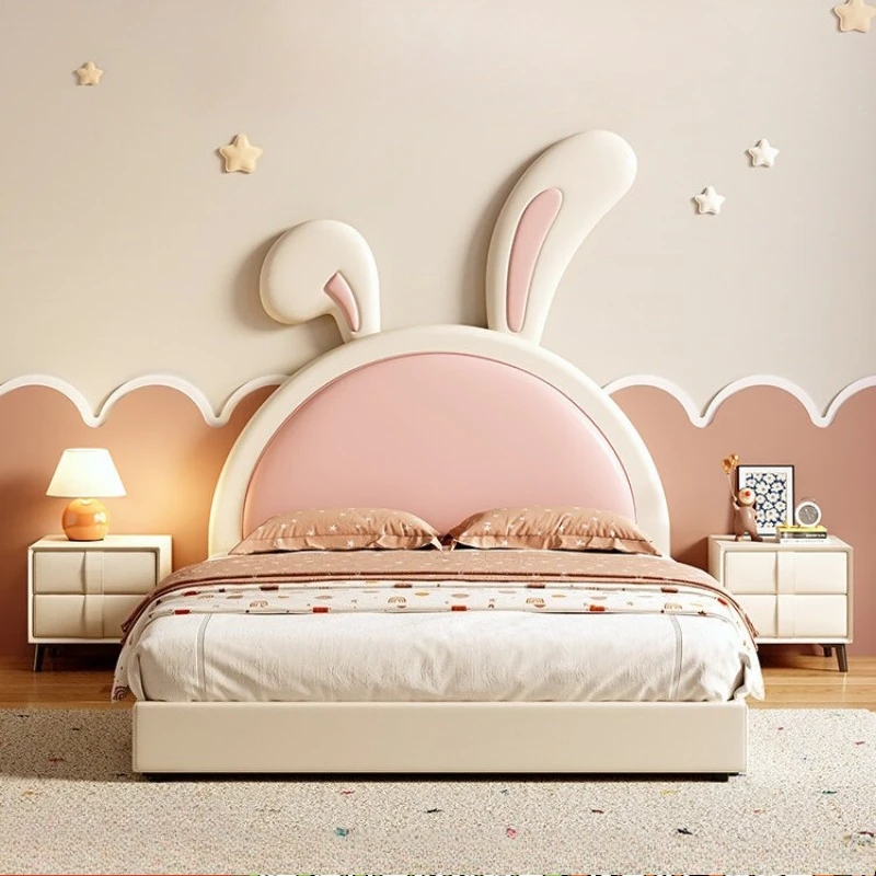 rabbit princess Single bed 150×200 pink cute simple modern bed frame light luxury camas y armazones de cama bedroom furniture
rabbit princess Single bed 150×200 pink cute simple modern bed frame light luxury camas y armazones de cama bedroom furniture