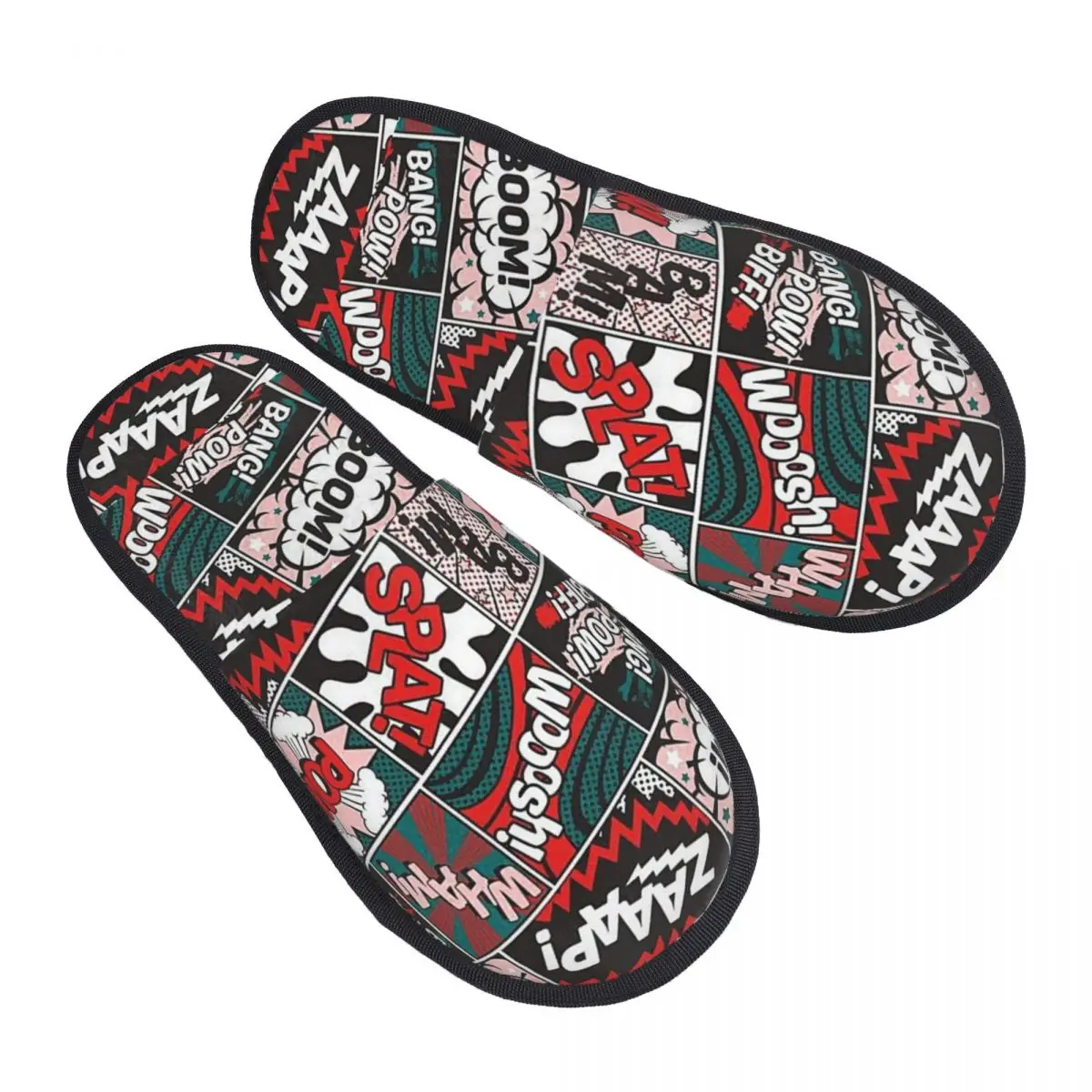Custom Vintage Comic Book House Slippers Women Cozy Memory Foam Slip On Bedroom Slipper Shoes
Custom Vintage Comic Book House Slippers Women Cozy Memory Foam Slip On Bedroom Slipper Shoes