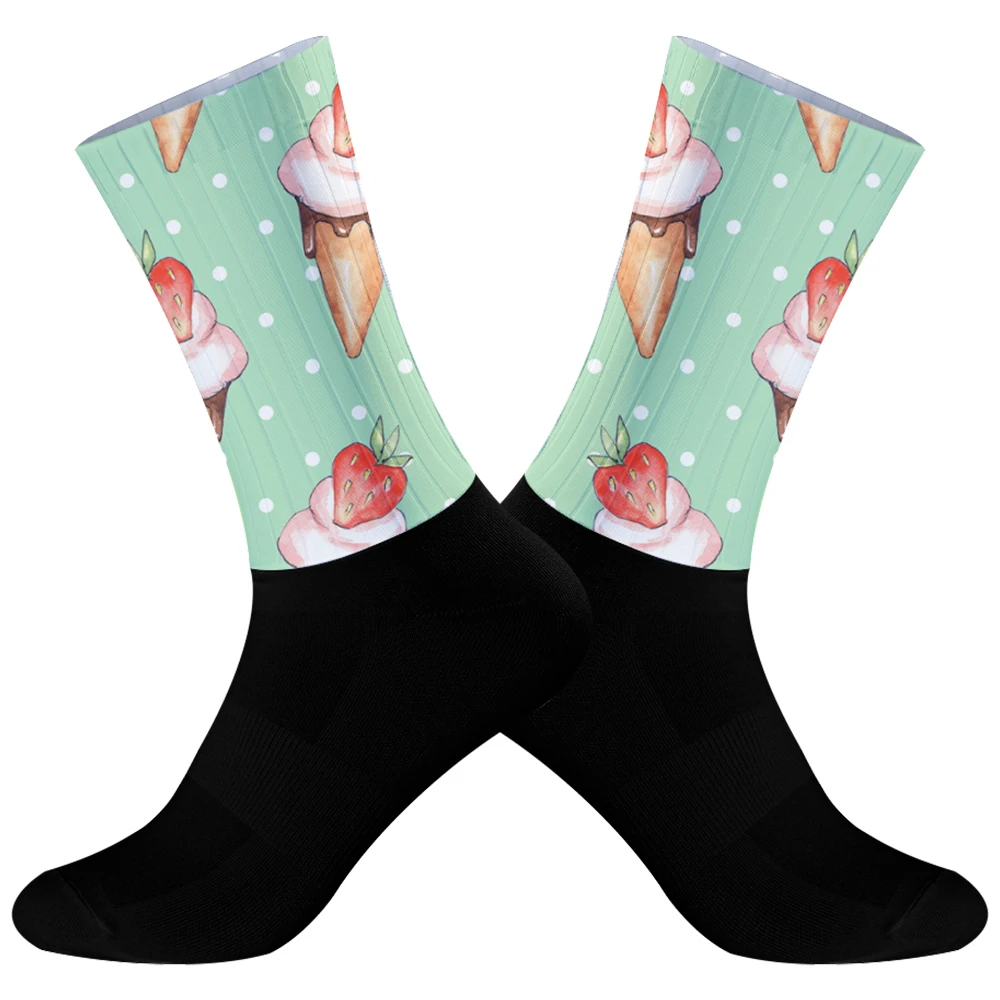 2025 New Anti Slip Silicone Socks Cycling Breathable Aero Socks Various interesting patterns of ice cream Bike Socks
2025 New Anti Slip Silicone Socks Cycling Breathable Aero Socks Various interesting patterns of ice cream Bike Socks