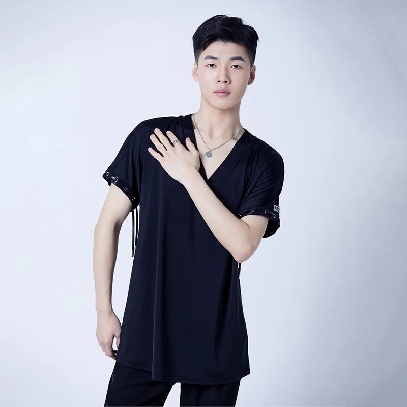 2023 Men Latin Dance Performance Costumes Black Short Sleeved V-Neck Shirts Chacha Samba Tango Ballroom Latin Dance Tops DN15279
2023 Men Latin Dance Performance Costumes Black Short Sleeved V-Neck Shirts Chacha Samba Tango Ballroom Latin Dance Tops DN15279