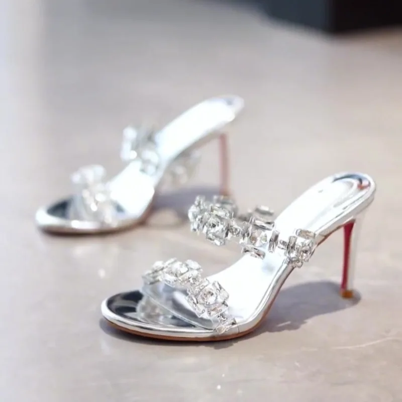 Luxury Women's High Heels Designer Rhinestone High-heeled Sandals Summer New Open Toe Banquet Formal Shoes for Women Party Shoes
Luxury Women's High Heels Designer Rhinestone High-heeled Sandals Summer New Open Toe Banquet Formal Shoes for Women Party Shoes