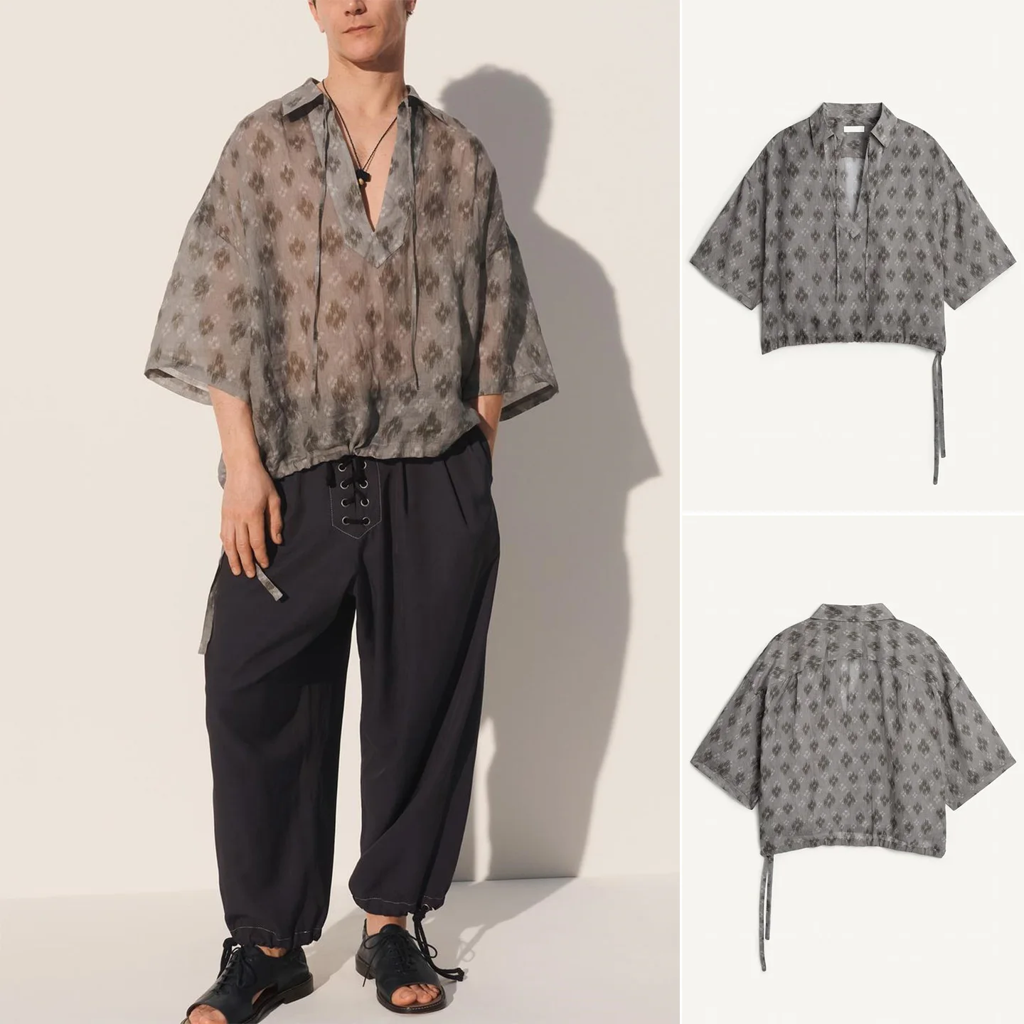 Summer New Men's Casual Style Shirt Short Sleeve Turn-down Collar Semi-transparent Square Patterned Loose Fit Breathable...
Summer New Men's Casual Style Shirt Short Sleeve Turn-down Collar Semi-transparent Square Patterned Loose Fit Breathable...