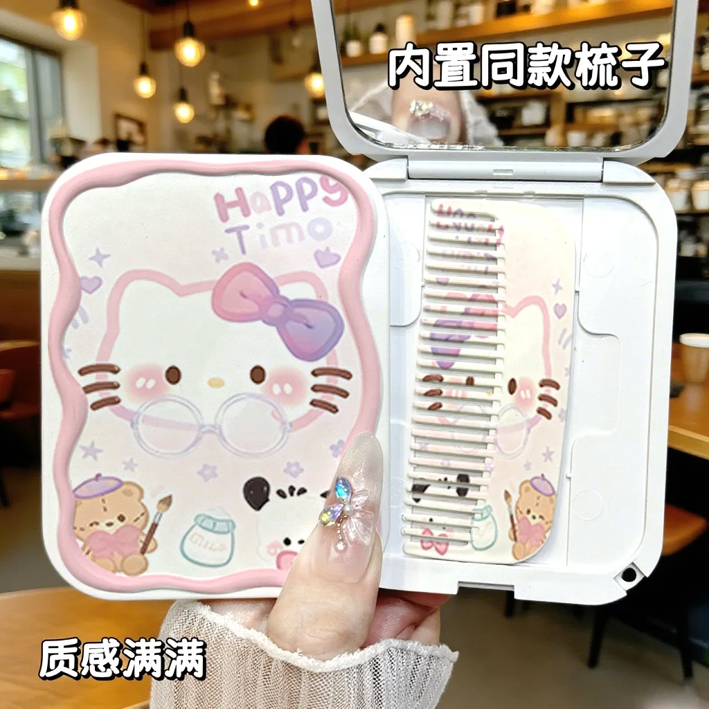 Kawaii Sanrio Hello Kitty Ins Small Mirror Anime Makeup Mirror Portable Folding Makeup Mirror Comb Set Pocket Mirrors Girls Gift
Kawaii Sanrio Hello Kitty Ins Small Mirror Anime Makeup Mirror Portable Folding Makeup Mirror Comb Set Pocket Mirrors Girls Gift