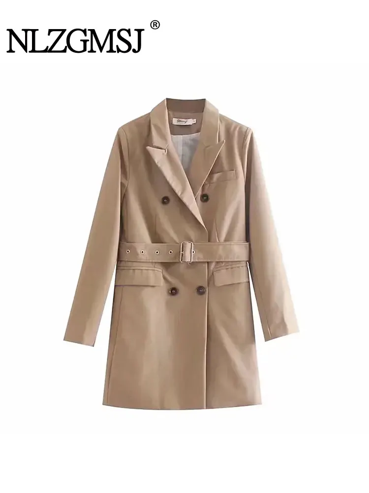 TRAF 2025 Spring Casual Chic Women Jackets Khaki Solid Turn-down Collar Single Breasted Belt Pockets Coat Fashion Coat
TRAF 2025 Spring Casual Chic Women Jackets Khaki Solid Turn-down Collar Single Breasted Belt Pockets Coat Fashion Coat