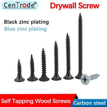 Reinforced KA Phillips Countersunk Head Self Tapping Screw Galvanized Cross Flat Head Wood Screw Drywall Nail M3.5 30pcs