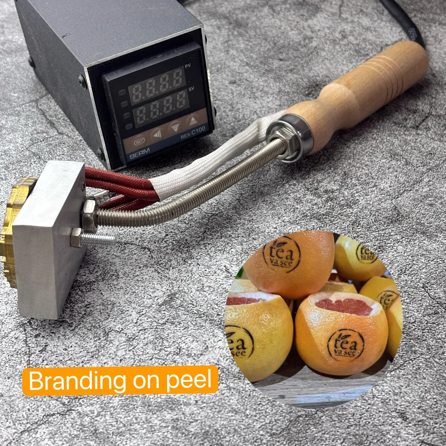 Hand Held Personalized Logo Cake Hot Stamping Machine Burger Branding Iron Custom Brass Heat Stamp Electric Adjust Temperature
Hand Held Personalized Logo Cake Hot Stamping Machine Burger Branding Iron Custom Brass Heat Stamp Electric Adjust Temperature