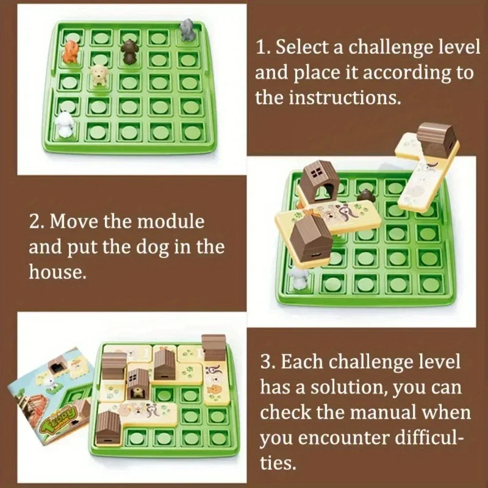 Parent-Child Interactive Educational Toys Children Dog Maze Puzzles Logical Thinking Training Board Game Travel Activities Games
Parent-Child Interactive Educational Toys Children Dog Maze Puzzles Logical Thinking Training Board Game Travel Activities Games