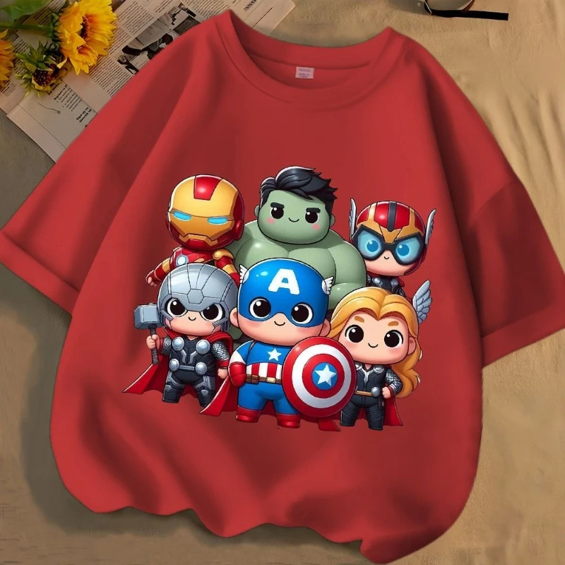 Avengers Versatile Summer Unisex Cotton Short Sleeve Tee, Round Neck Loose Fit T-Shirt for Big Kids New Arrival
Avengers Versatile Summer Unisex Cotton Short Sleeve Tee, Round Neck Loose Fit T-Shirt for Big Kids New Arrival