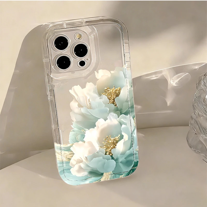 Green Peony Trendy Transparent Case For iPhone 17 16 Pro Case iPhone 13 15 14 11 12 Pro Max 16E Air 8 7 Plus XR SE2022 TPU Cover
Green Peony Trendy Transparent Case For iPhone 17 16 Pro Case iPhone 13 15 14 11 12 Pro Max 16E Air 8 7 Plus XR SE2022 TPU Cover