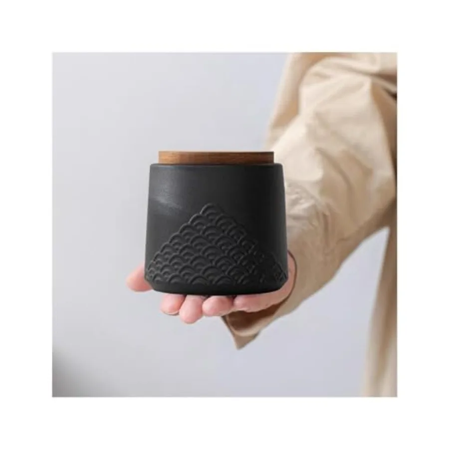 【Spot goods】Black Small Urn Ashes Keepsake - 4.3 inches Ceramics Sharing Sea Wave Small Urn Capacity 30 Cubic inches Memorial u
【Spot goods】Black Small Urn Ashes Keepsake - 4.3 inches Ceramics Sharing Sea Wave Small Urn Capacity 30 Cubic inches Memorial u