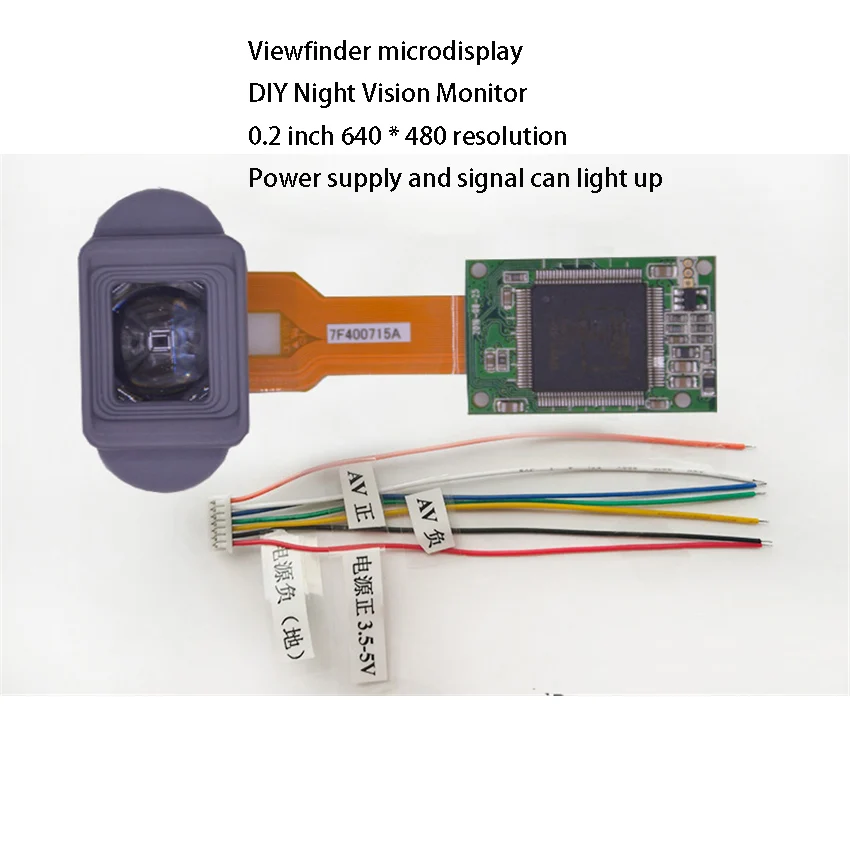 Устройство ночного видения LCD020, экран дисплея 0,2 дюйма 640*480, мини-микро дисплей, AV-драйвер с модульным окуляром
Устройство ночного видения LCD020, экран дисплея 0,2 дюйма 640*480, мини-микро дисплей, AV-драйвер с модульным окуляром
