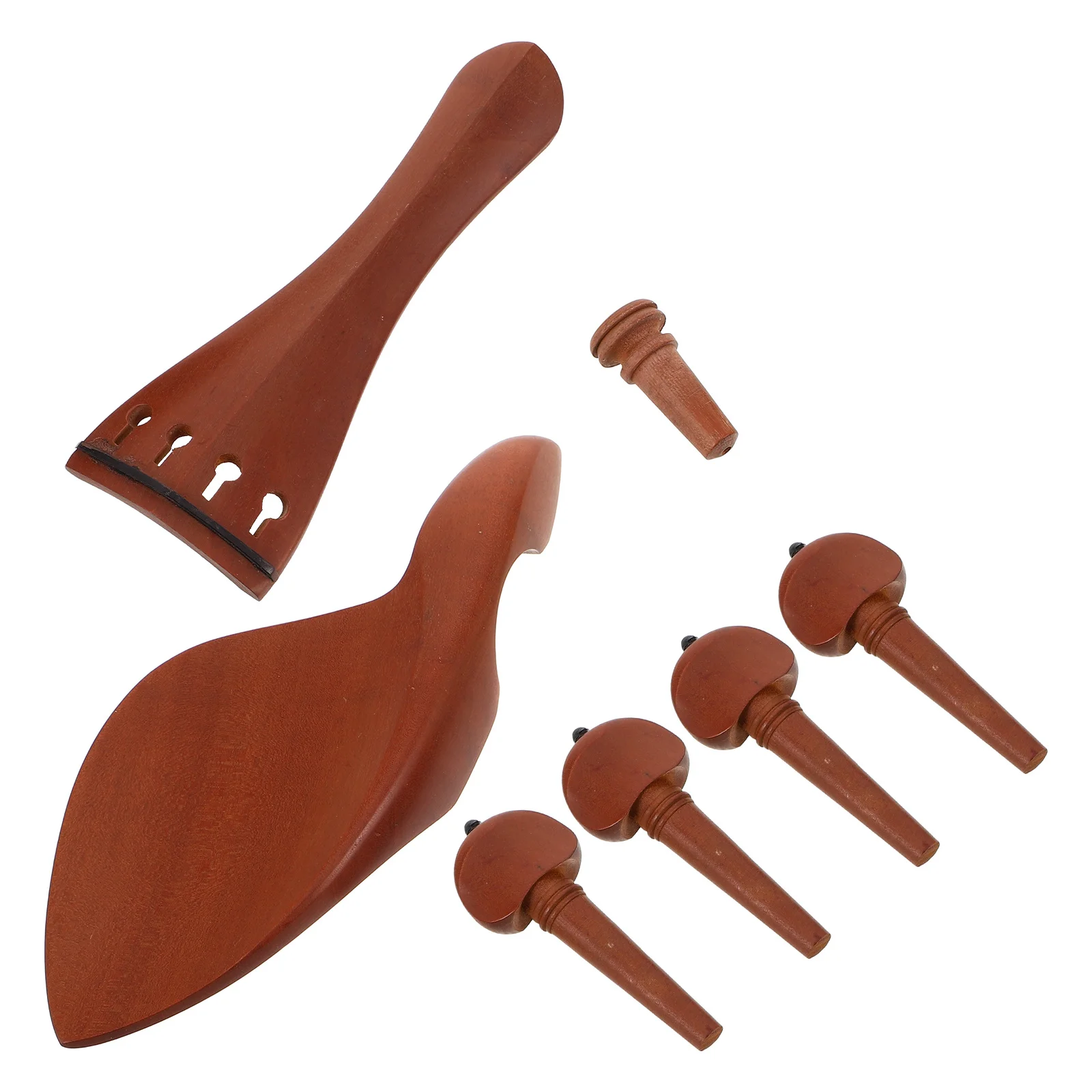 Wooden Violin Parts Accessories Kit Chin Rest Tailpiece Tuning Pegs Endpin Replacement Durable Support Stable Comfortable
Wooden Violin Parts Accessories Kit Chin Rest Tailpiece Tuning Pegs Endpin Replacement Durable Support Stable Comfortable