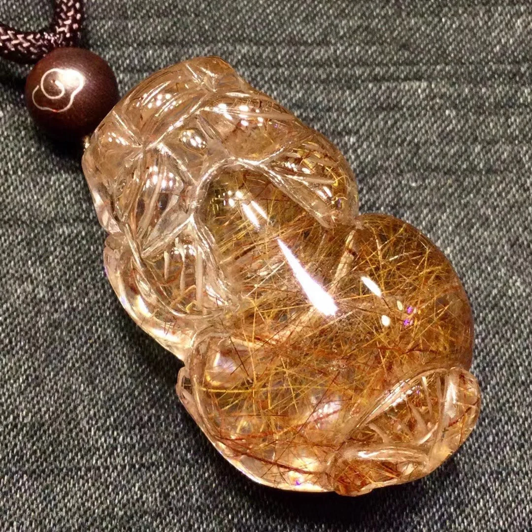 Natural Copper Rutilated Quartz Pendant Pi Xiu Red Rutilated Quartz 36.5*23*19mm Men Women Brazil AAAAAAA
Natural Copper Rutilated Quartz Pendant Pi Xiu Red Rutilated Quartz 36.5*23*19mm Men Women Brazil AAAAAAA