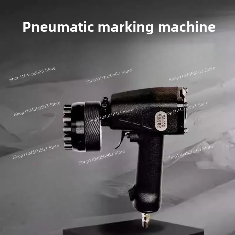 Portable Pneumatic Impact Marking Machine - Metal Plate Coder for 0-9 Numbers + 2 Alphabets, Customizable Coding