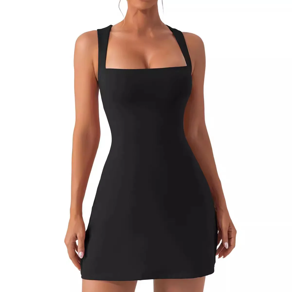 Новинка 2023, модное однотонное облегающее платье на лямках через плечо, внешняя торговля Amazon
Новинка 2023, модное однотонное облегающее платье на лямках через плечо, внешняя торговля Amazon