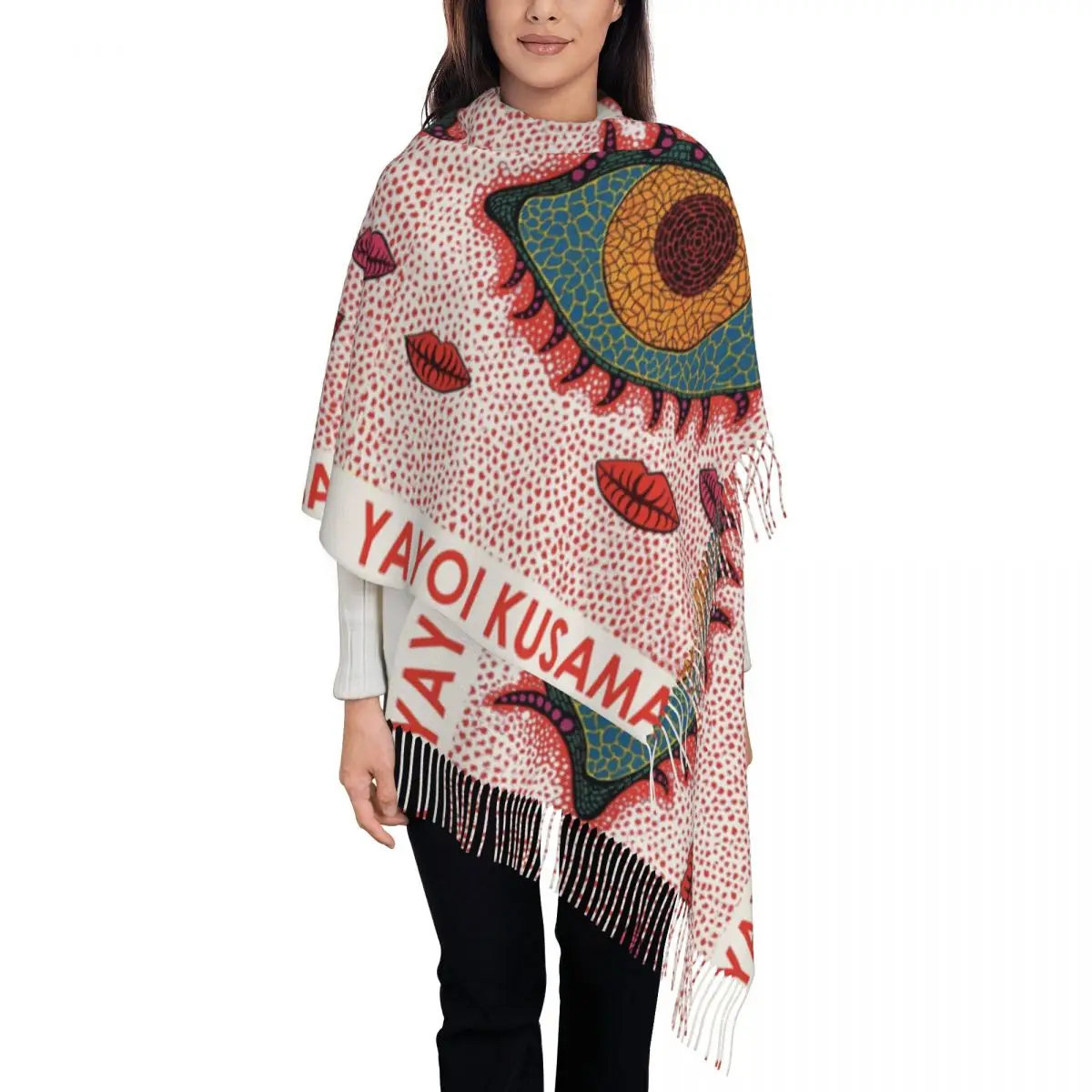 Женский шарф с кисточкой Yayoi Kusama японский большой супер мягкий шаль и накидка художественная живопись подарки кашемировый шарф
Женский шарф с кисточкой Yayoi Kusama японский большой супер мягкий шаль и накидка художественная живопись подарки кашемировый шарф
