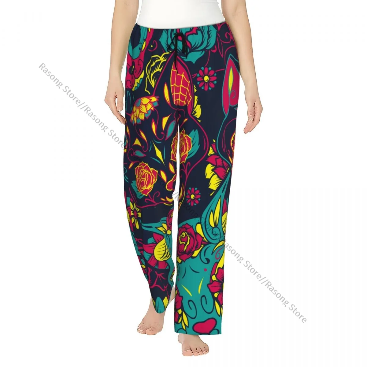 Day Of The Dead Sugar Cat Skull With Floral Women Sleep Pants Warm Flannel Lounge Pants for Winter Nights
Day Of The Dead Sugar Cat Skull With Floral Women Sleep Pants Warm Flannel Lounge Pants for Winter Nights