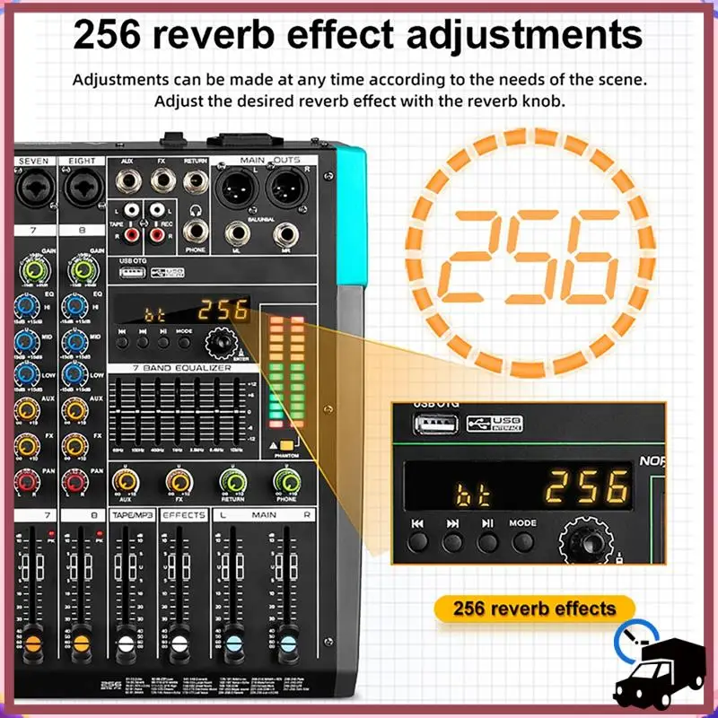 Efficient Professional Audio Mixer GAX-PA8 Channel Sound Board Console Mixing Desk System Interface Built-In 256 Reverb Effect E
Efficient Professional Audio Mixer GAX-PA8 Channel Sound Board Console Mixing Desk System Interface Built-In 256 Reverb Effect E