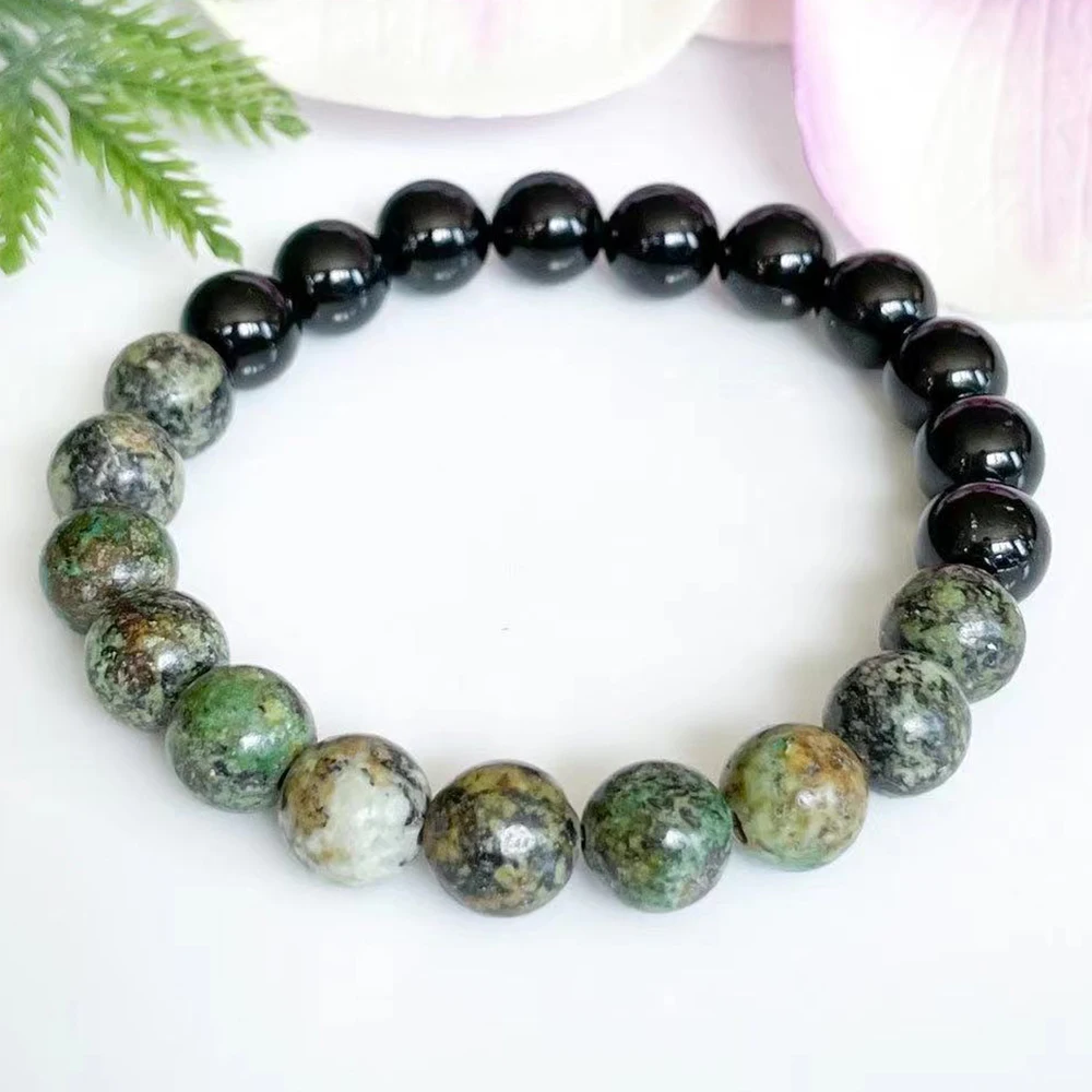 MG1573 8 MM African Turquoise AAA Grade Black Tourmaline Gemstone Bracelet Mens Energy Protection Mala Bracelet Yoga Gift Ideas
MG1573 8 MM African Turquoise AAA Grade Black Tourmaline Gemstone Bracelet Mens Energy Protection Mala Bracelet Yoga Gift Ideas