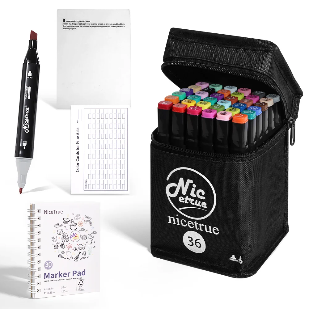 Nicetrue Double-Sided 36 Colors Markers Bullet Journal Art Marker Bullet Journal Art Marker for Bullet Journal Users Markers Set
Nicetrue Double-Sided 36 Colors Markers Bullet Journal Art Marker Bullet Journal Art Marker for Bullet Journal Users Markers Set