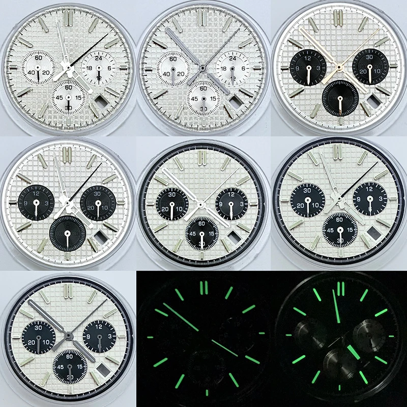 SmileLife 31.8mm C3 Green Luminous VK63 Quartz Watch Black White Dial Band Suitable Fit VK63 Movement Modified Watch Parts
SmileLife 31.8mm C3 Green Luminous VK63 Quartz Watch Black White Dial Band Suitable Fit VK63 Movement Modified Watch Parts