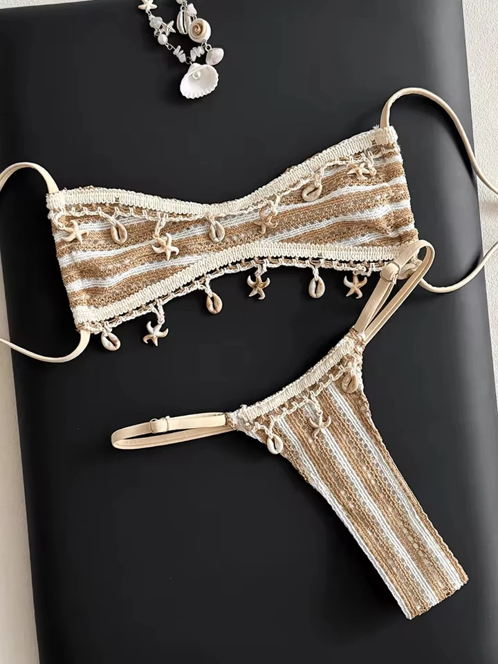 Vzvn Sexy Sportswear for Women Fashion Vintage Sleeveless Swim Striped Lace Up Backless 2026 New Spring Summer Two Piece Suits
Vzvn Sexy Sportswear for Women Fashion Vintage Sleeveless Swim Striped Lace Up Backless 2026 New Spring Summer Two Piece Suits