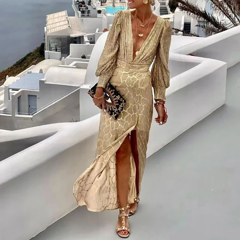 Women Casual Long Sleeve Slim 2Pc Party Suits Fashion Sequin Split Slim Evening Outfits Sexy Deep V-neck Tops & Long Skirt Sets
Women Casual Long Sleeve Slim 2Pc Party Suits Fashion Sequin Split Slim Evening Outfits Sexy Deep V-neck Tops & Long Skirt Sets