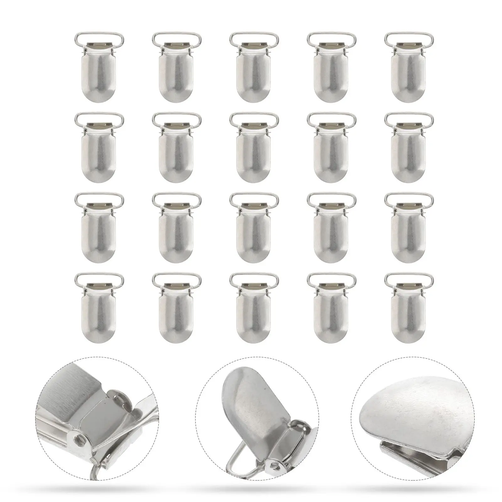 20pcs Pacifier Suspender Clips With Strap Hooks Hanging Neck Adjustable Pants Suspenders Braces Clips Strap Dress Pants 20mm
20pcs Pacifier Suspender Clips With Strap Hooks Hanging Neck Adjustable Pants Suspenders Braces Clips Strap Dress Pants 20mm