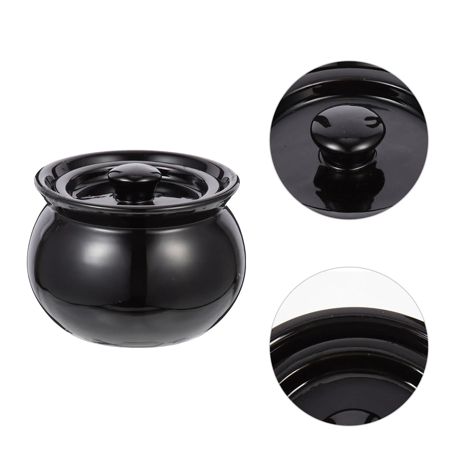 Ceramic Stew Pot 500ml Black Soup Jar Kitchen Tableware High Temp Resistant Safe Design Family Restaurant Use Ceramic
Ceramic Stew Pot 500ml Black Soup Jar Kitchen Tableware High Temp Resistant Safe Design Family Restaurant Use Ceramic