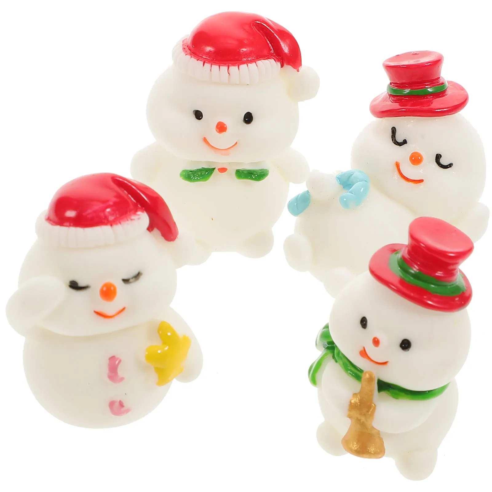 4 Pcs Resin Snowman Figurines Christmas Micro L Statues Decoration Xmas naments Winter Garden Accessories
4 Pcs Resin Snowman Figurines Christmas Micro L Statues Decoration Xmas naments Winter Garden Accessories