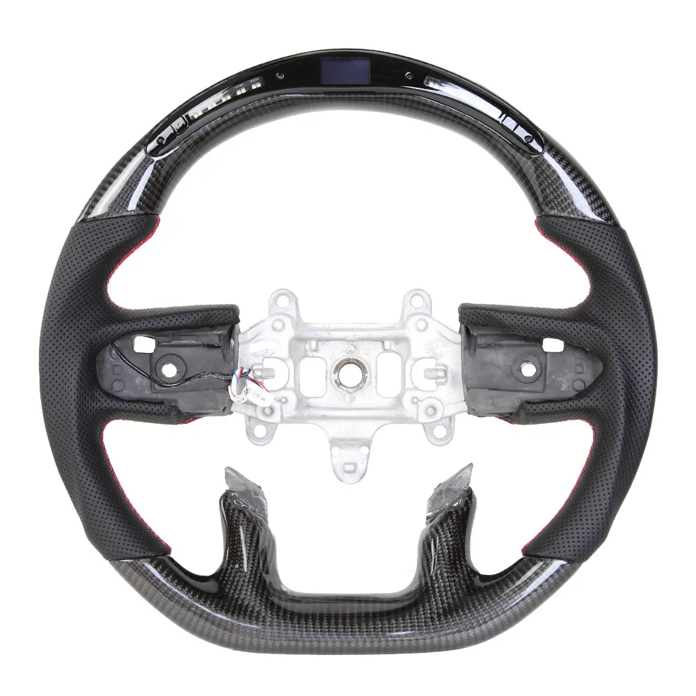 LED Carbon Fiber Heated Steering Wheel Fit for Dodge RAM 1500 2019-2024 with Paddle Shifter Holes
LED Carbon Fiber Heated Steering Wheel Fit for Dodge RAM 1500 2019-2024 with Paddle Shifter Holes