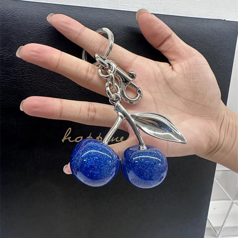 Lovely Crystal Fruits Blue Cherries Pendant for Coach Handbag Shoulder Bags Chain Straps Attachment Part Upgrade Refit Accessory
Lovely Crystal Fruits Blue Cherries Pendant for Coach Handbag Shoulder Bags Chain Straps Attachment Part Upgrade Refit Accessory