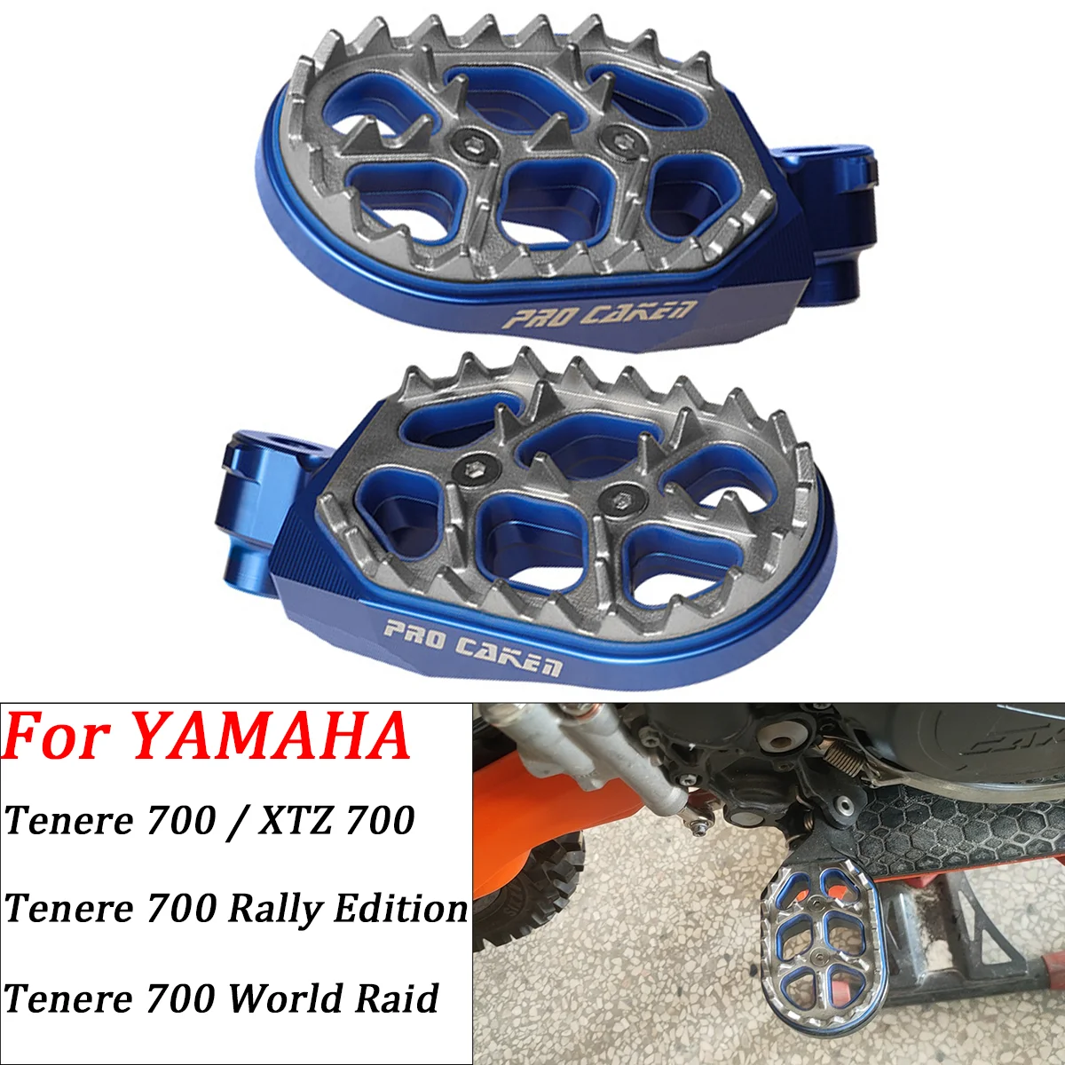 For Yamaha Tenere 700 XTZ 700 XTZ700 2019-2024 Motorcycle Forged Footrest Foot Peg Foot Rests Pedal Tenere 700 Rally World Raid
For Yamaha Tenere 700 XTZ 700 XTZ700 2019-2024 Motorcycle Forged Footrest Foot Peg Foot Rests Pedal Tenere 700 Rally World Raid