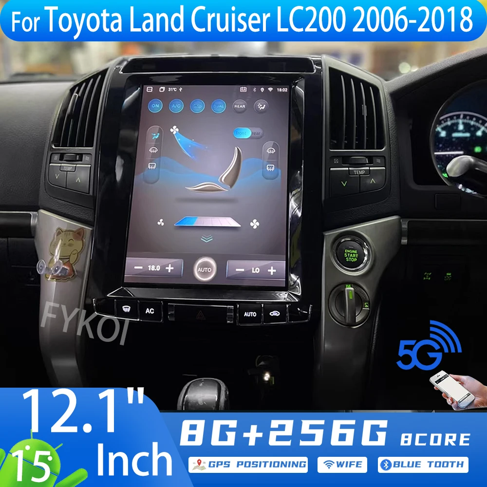 Android15 Carplay Stereo 12.1" For Toyota Land Cruiser LC200 2006-2018 Car Radio Multimedia WIFI Wireless 4G BT GPS Navigation
Android15 Carplay Stereo 12.1" For Toyota Land Cruiser LC200 2006-2018 Car Radio Multimedia WIFI Wireless 4G BT GPS Navigation